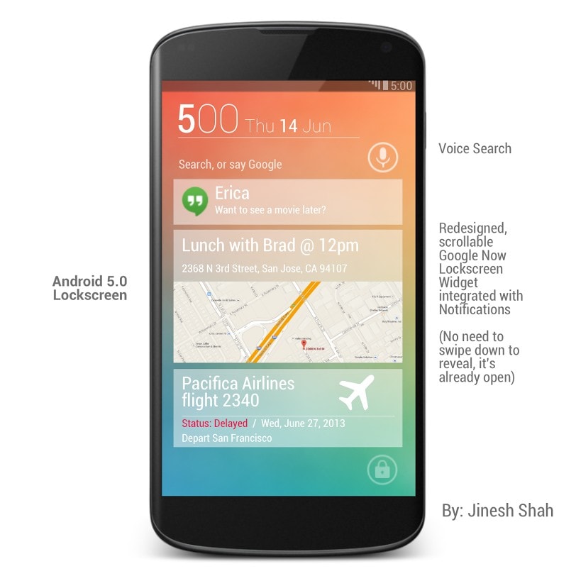 Android 5.0 Lockscreen