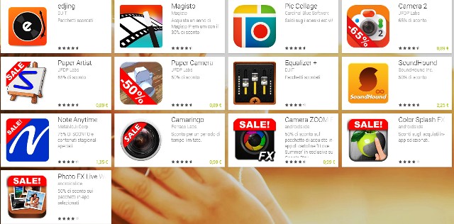 saldi estivi play store app creative