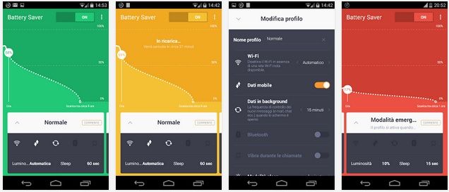 risparmio batteria android