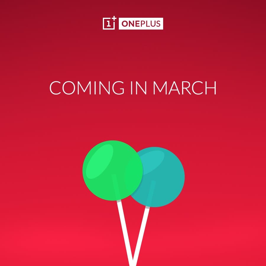 OnePlus One Lollipop Marzo