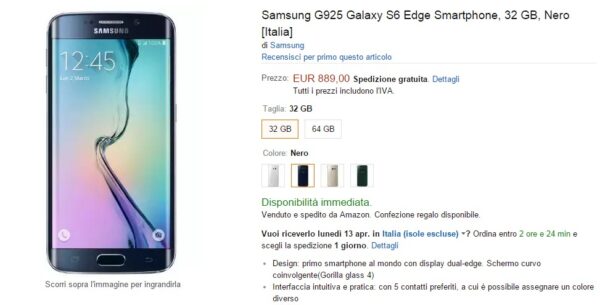 Galaxy S6 Amazon