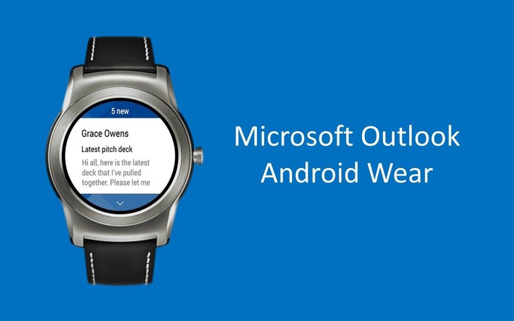 Outlook introduce una Watchface per Android Wear TecnoAndroid
