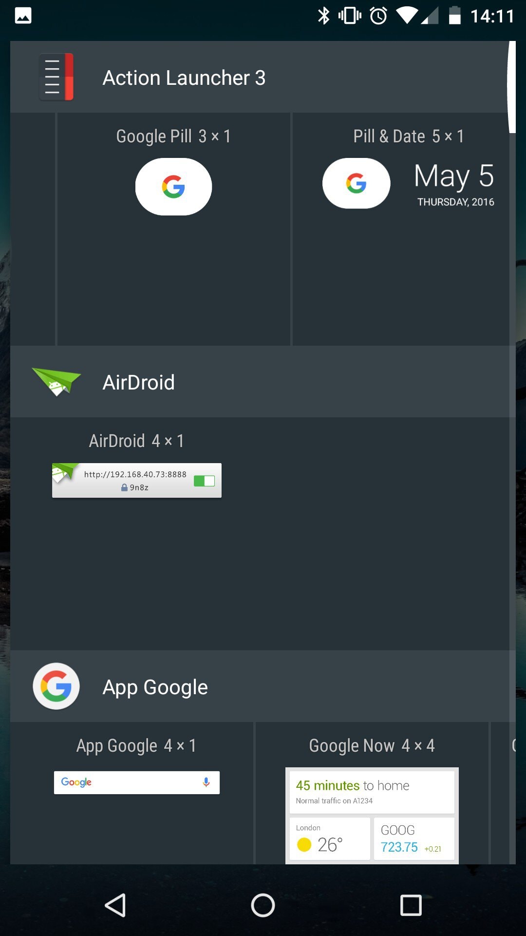 Action launcher 3 Nexus Launcher