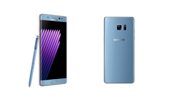 Il Samsung Galaxy Note 7 nella nuova colorazione Blue Coral