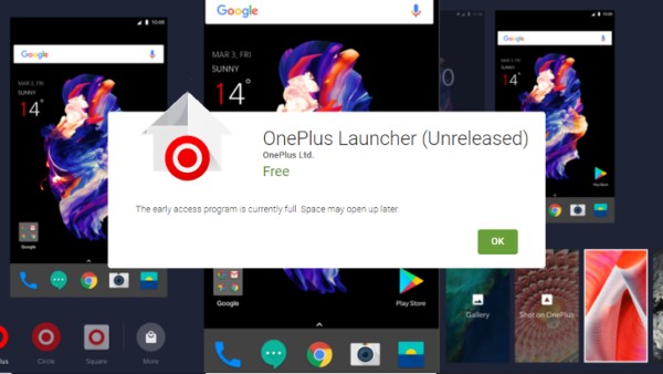 OnePlus Launcher pubblicato per errore sul Play Store e ritirato immediatamente