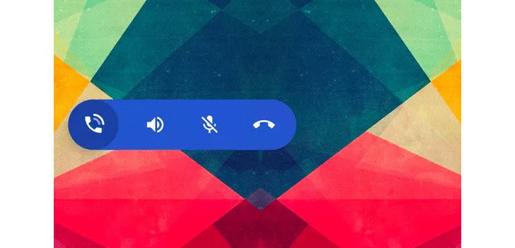 google telefono action bar