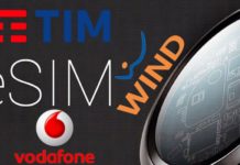 esim tim wind, tre e vodafone