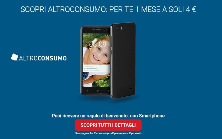 Smartphone con Altroconsumo a soli 4 euro