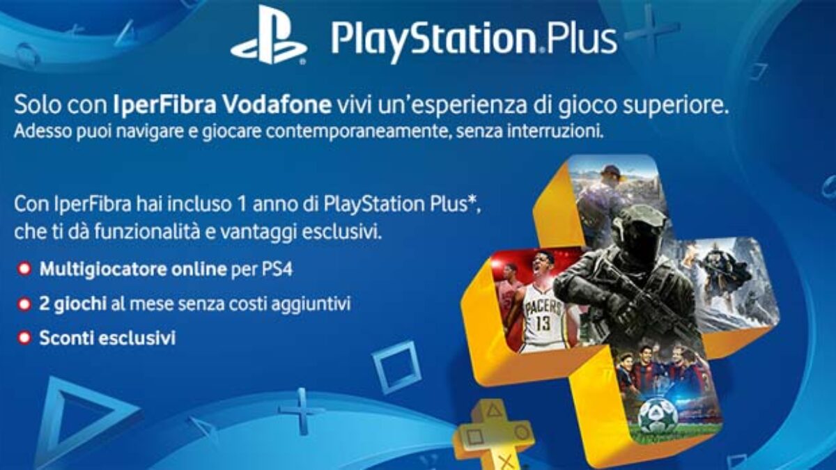 Vodafone: come avere gratis l'abbonamento a PlayStation Plus per 12 mesi  con IperFibra - TecnoAndroid