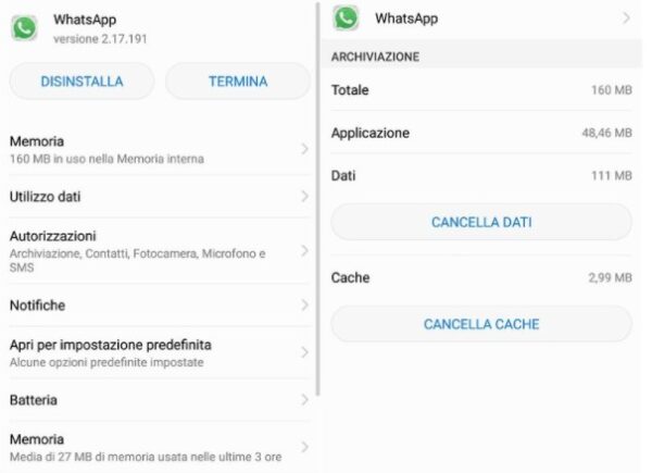 cache Whatsapp