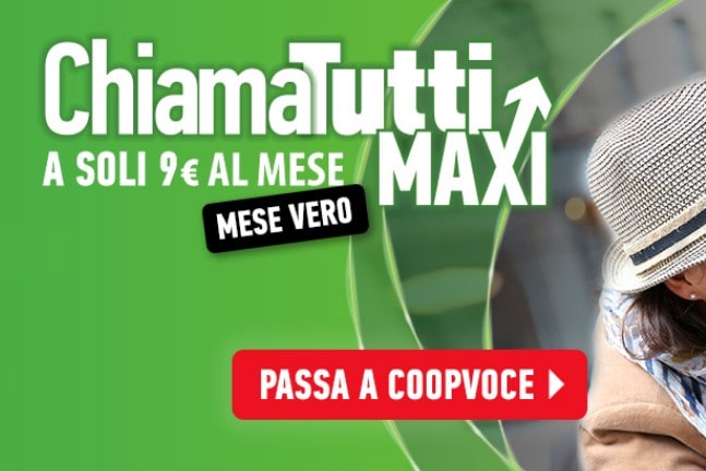 CoopVoce ChiamaTutti Maxi, offerta da non perdere