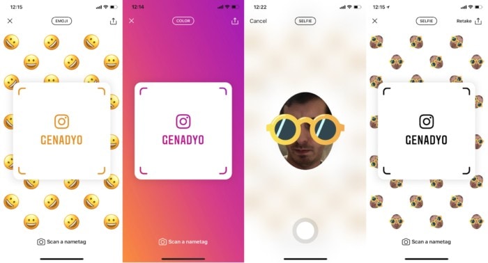 Instagram Nametags per seguire i profili