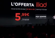 Iliad: la tariffa online da 5,99 euro è stata rimpiazzata