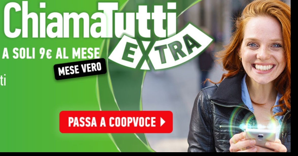 CoopVoce lancia la Chiama Tutti Extra con 30GB e tutto senza limiti a prezzo storico