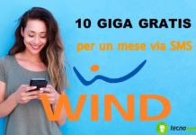 Wind 10 GB gratis via SMS