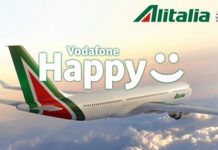 Vodafone Happy regala Alitalia