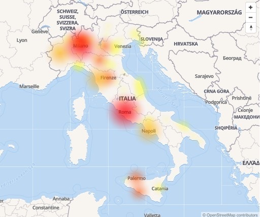 tim non funziona Milano