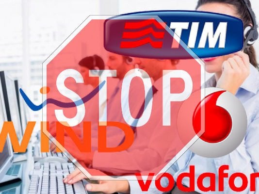 Come bloccare call center TIM Wind 3 Vodafone