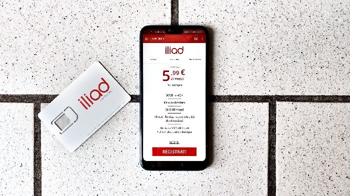 Iliad regala ricarica 50 euro gratis con SMS