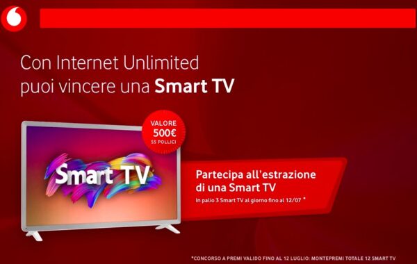 vodafone internet unlimited 3 smart TV con vodafone ready