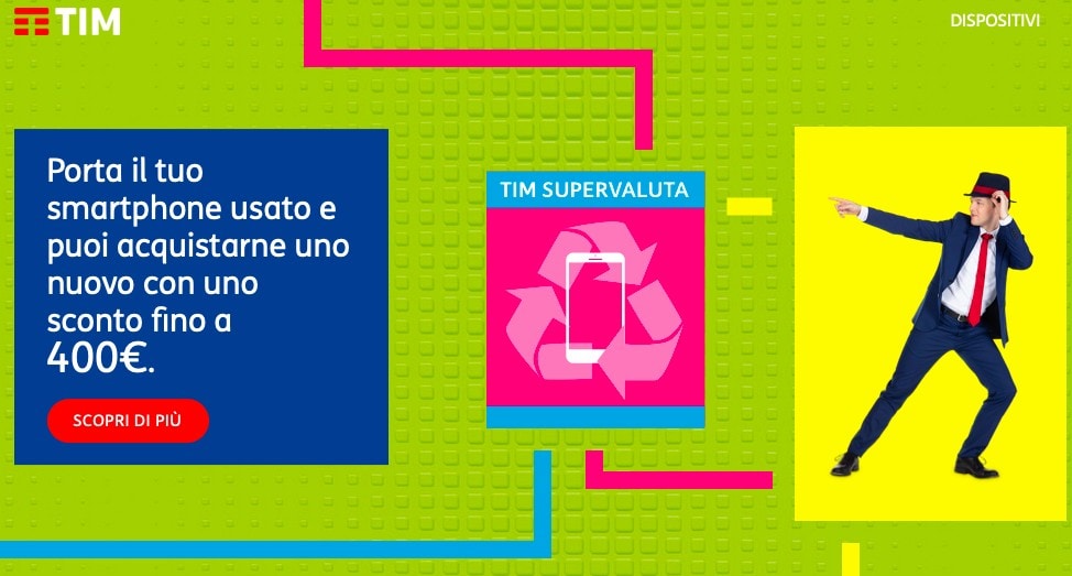 tim supervaluta smartphone usati