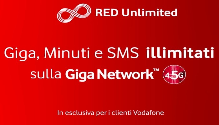 vodafone red unlimited black