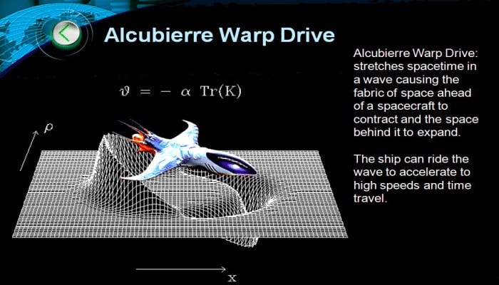 motore a curvatura alcubierre