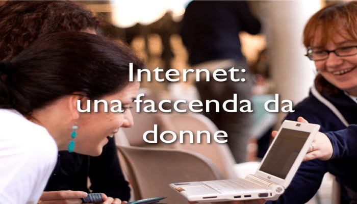 aumentano le donne connesse alla rete internet