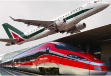 aereo contro treno