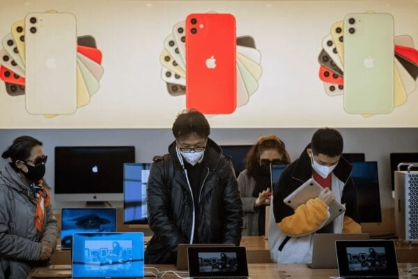 coronavirus apple store cina