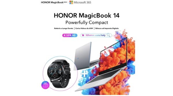 HONOR MagicBook 14 è da oggi disponibile su HiHonor con un regalo