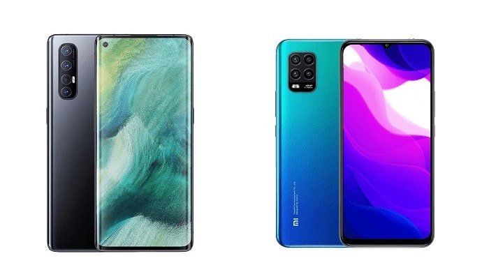 Oppo Find X2 Neo Xiaomi Mi 10 Lite confronto