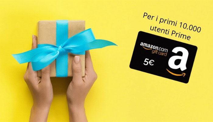 Amazon: buono sconto di 5 Euro per i primi 10.000 utenti Prime