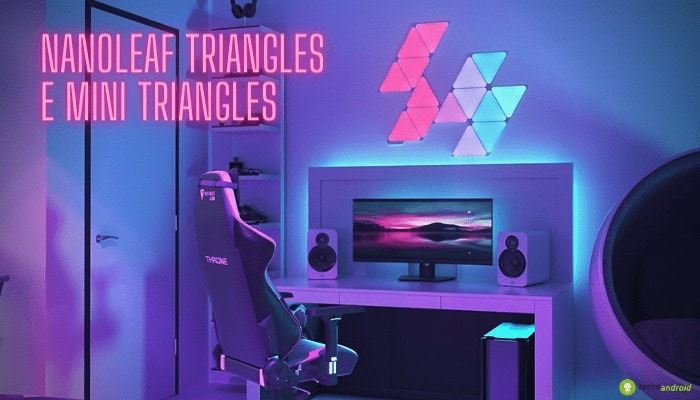 Nanoleaf Triangles e Mini Triangles: come funzionano le nuove luci smart