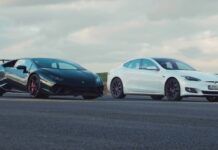 Tesla, Model S, Model S Performance, Lamborghini, Huracan, Huracan Performante