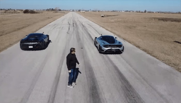 Ferrari, SF90 Stradale, McLaren, 765LT, drag race