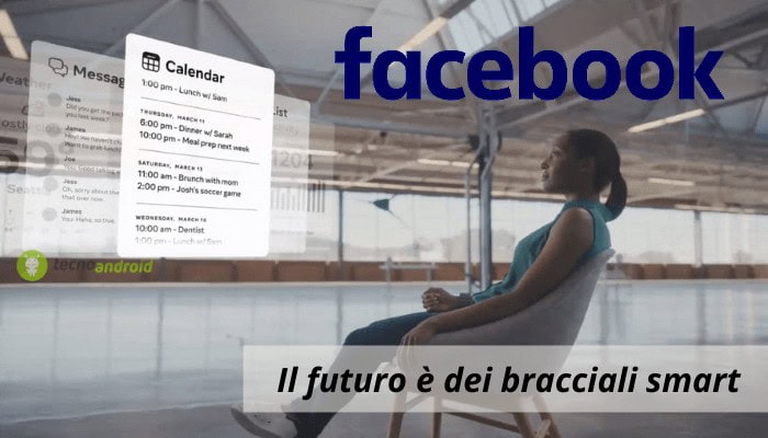 Facebook: il futuro appartiene all'azienda, ecco i bracciali smart per realtà aumentata