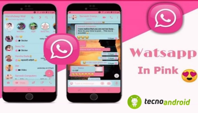 WhatsApp Pink Fake