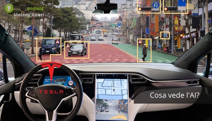 Tesla: l'Intelligenza Artificiale fa passi da gigante, cosa vede l’auto autonoma?