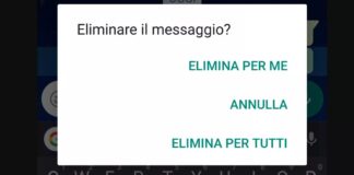 Whatsapp estesa la durata massima consentita per eliminare un messaggio