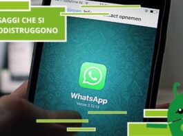 Whatsapp, ecco come creare messaggi che si autodistruggono