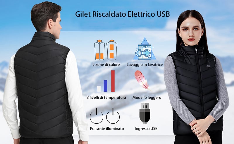 Gilet riscaldato per combattere il freddo, su Amazon in offerta a soli 39 euro