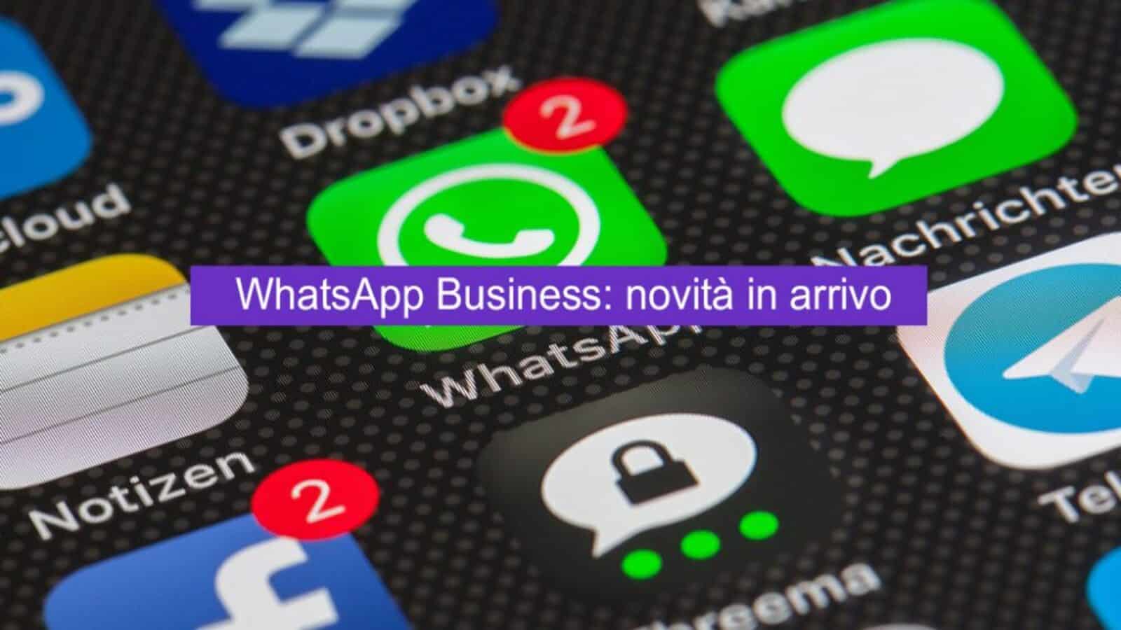 Whatsapp introduce novità importanti per la versione Business