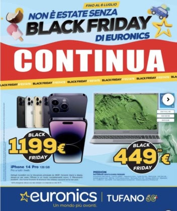 Euronics volantino prima pagina