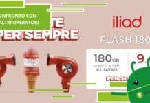 Iliad Flash 180, il confronto con le promozioni degli altri operatori