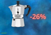 Bialetti, la Moka Express a prezzo IMBATTIBILE su Amazon (-26%)