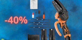 Motosega a batteria con COUPON del 40% su Amazon