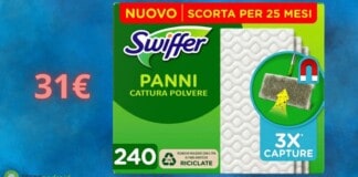 Swiffer: 240 panni catturapolvere a prezzo AMAZON assurdo