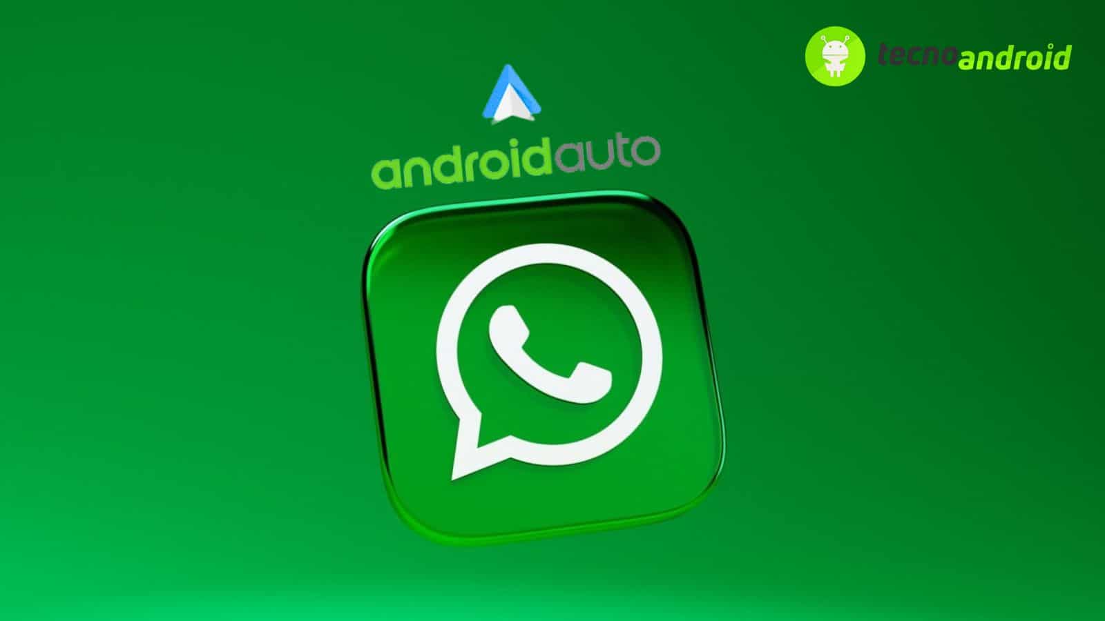 Whatsapp messaggi vocali su Android auto