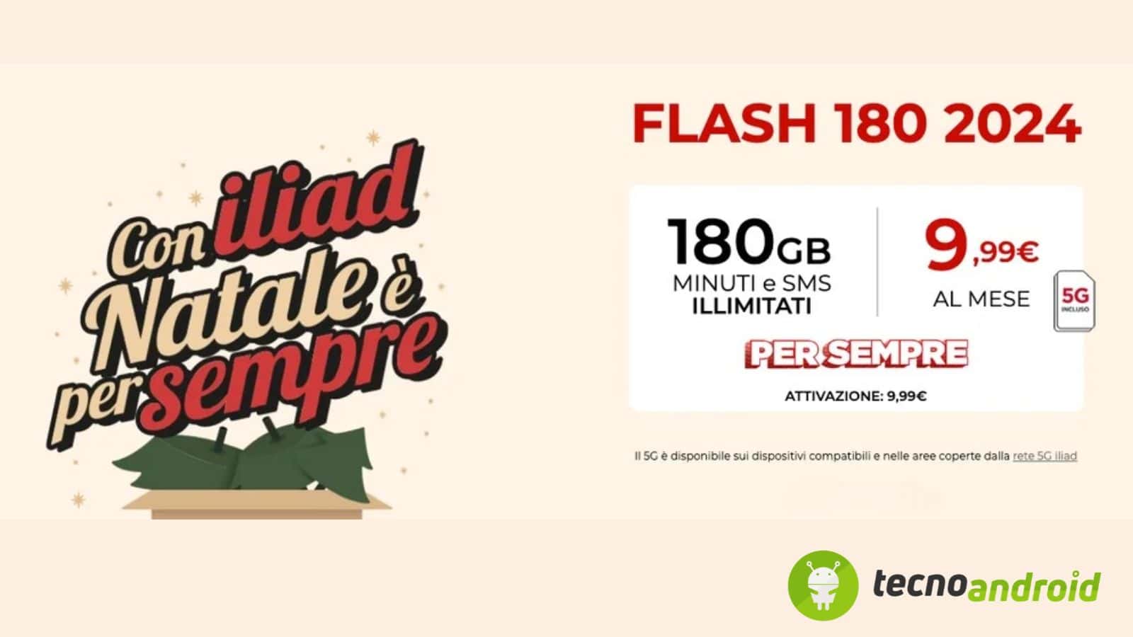 Iliad Flash 180 2024 da 9,99 euro si rinnova fino all’11 gennaio